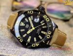 Replica TAG Heuer Aquaracer 300M Calibre 5 Black & Yellow Nylon Strap
